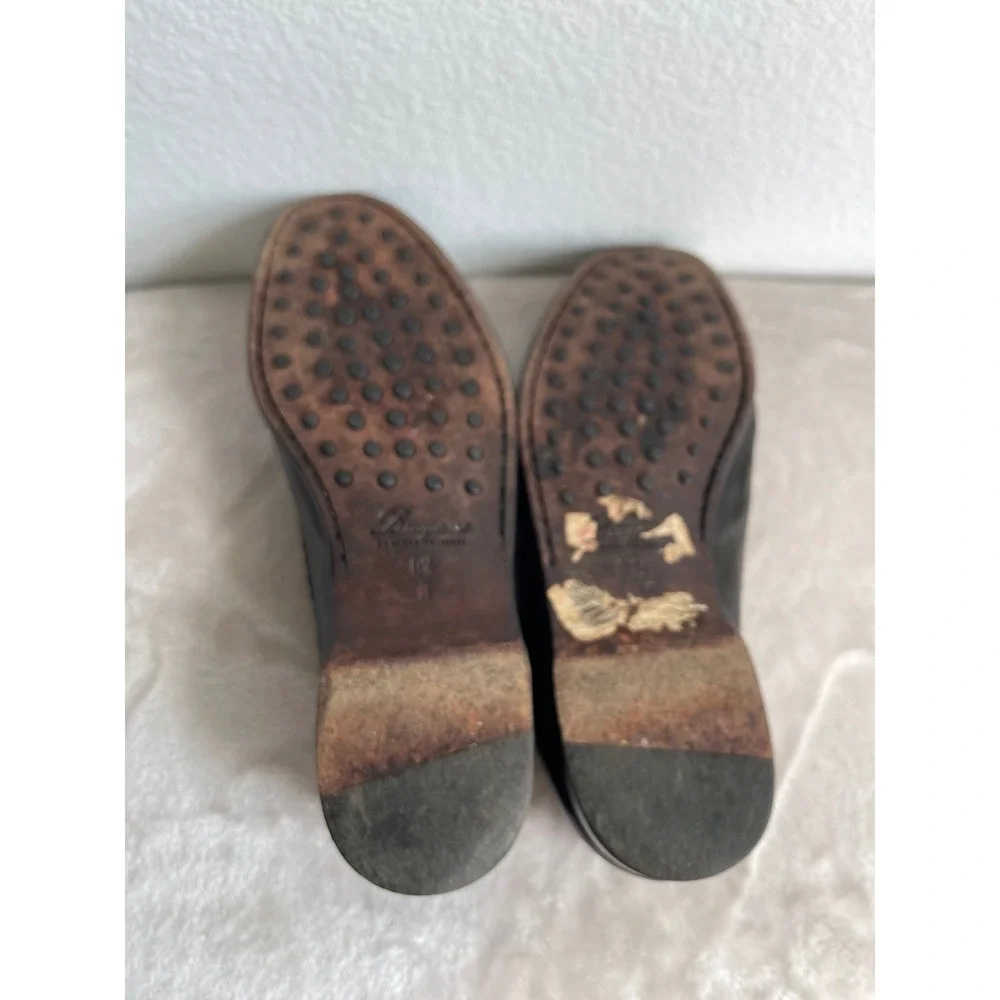 Bragano Cole Haan Mens 8.5 M Brown Snakeskin Leather Loafers Made in Italy Dress